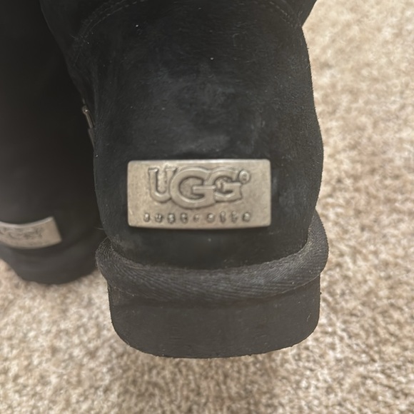 Ugg Boots with silver metal detail on back - Picture 3 of 4